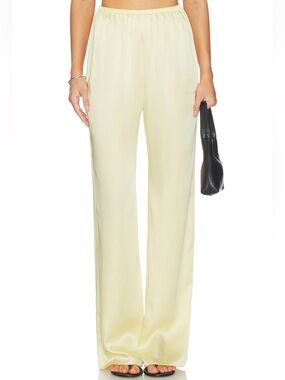 Seroya Lillian Satin Pant in Butter